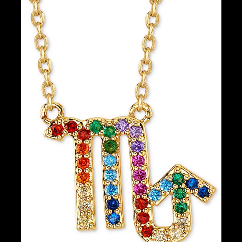 Scorpio Zodiac Necklace-Cubic Zirconia 49$